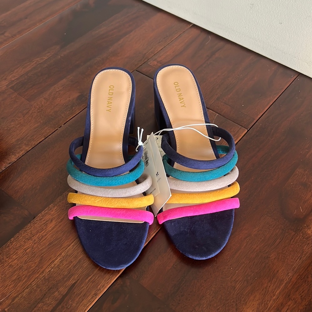 Colorful Block Heel
